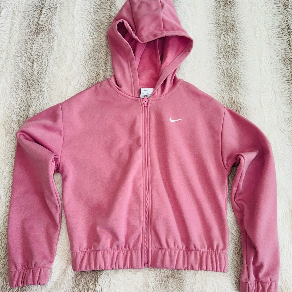 Nike Kids Light Pink Zip-Up Hoodie